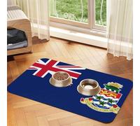 Flag of the Cayman Islands Pet Absorbent Leather Placemat 40x60cm Beautiful Design Cat and Dog Bowl Mat Portable Storage
