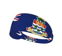 Flag of the Cayman Islands Printed Elastic Sports Headband â€“ Ideal for running, tennis, yoga and indoor fitness