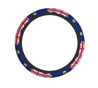 Flag of The Cayman Islands Printed Steering Wheel Cover Elastic Steering Wheel Cover Suitable for Cars SUVs and Trucks 15-inch
