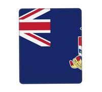 Flag of the Cayman Islands Rubber Base Mouse Mat with Stitched Edge-Non-Slip Desk Mat for Office Gaming, Smooth Cloth Surface Multiple Vertical