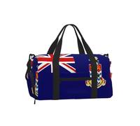 Flag of the Cayman Islands Sports Duffel Bag-Weekender with Shoe Compartment