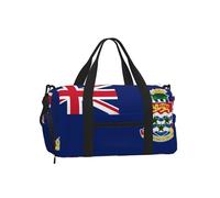 Flag of The Cayman Islands Sports Duffel Bag with Shoe Compartment-Lightweight Gym Weekender for Men Women, Waterproof Travel Tote with Wet Pocket