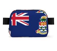 Flag of the Cayman Islands Square-shaped Waist Bag with Durable Polyester and Adjustable Strap for Daily Outdoor Wearing