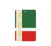 Flag Of The Chechen Republic Car Air Fresheners Cards - Set Of 4 Pieces,For Cars & Home, Long-Lasting Lavender Fragrance