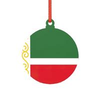Flag of the Chechen Republic Christmas Married Ornament, Modern Acrylic Alternative to Versatile Christmas Ornaments