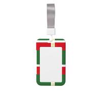Flag of The Chechen Republic Id Badge Holder with Detachable Neck Strap, Waterproof Vertical Name Card Holders, for Nurse Students Teachers Staff