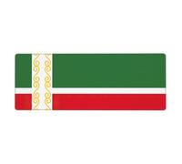 Flag of the Chechen Republic Keyboard and Mouse Pad, Extra Large Desk Cover, Spill Resistance Mat for Smooth Tracking