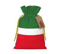 Flag of the Chechen Republic print Christmas bag, drawstring sack - fit holiday present packaging for family and friends