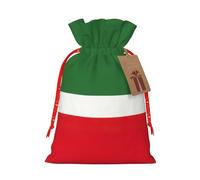 Flag of the Chechen Republic print Christmas Packing Bag Linen Bags with Drawstring Wedding Present Bag