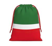 Flag Of The Chechen Republic Print Convenient Drawstring Gift Wrapping Bag Lightweight Comfort Suitable All Occasions