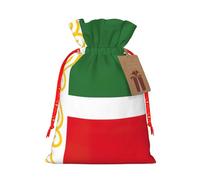 Flag of the Chechen Republic print Drawstring Gift Bag for Wedding Party Birthday Unique Present Bag Reusable Canvas Bag,1 Piece S