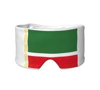 Flag of The Chechen Republic Print Eye Shade Cover for Nap Travel Yoga,Eye Cover Blindfold Travel Office Nap Airplane