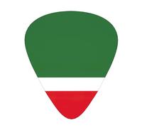 Flag of the Chechen Republic print Guitar Picks 12 Pack Assorted Thickness for Guitar,ukulele,0.46/0.71/0.96mm