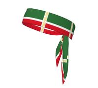 Flag Of The Chechen Republic Print Ninja Headbands,Adjustable Head Tie For Men, Sports Sweatband For Yoga Running Basketball