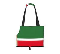 Flag of the Chechen Republic print Puppy Carrier Walking Dog Bags Pets Dogs Carrier Bags for small Dogs and Cat and Rabbit