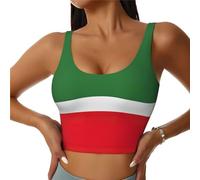 Flag of The Chechen Republic Print Women's Sports Vest Lightweight and Breathable Workout Fitness Fashion Top Black