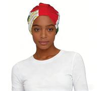 Flag of the Chechen Republic Printed Pre-Tied Headscarf Turban Hat for Women, Elastic Sleep Cap for Chemo Hair Daily Wear