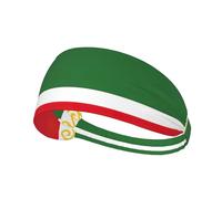Flag of The Chechen Republic Printing Double-Sided,Unisex Elastic Sports Headband,Ideal As A Gift for Sports-Loving Friends,Family