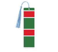 Flag of The Chechen Republic Printing Fashion Wooden Bookmarks 5 Pieces,Rectangle Bookmarks for Adult Perfect for Graduation Gifts