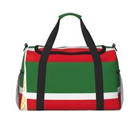 Flag Of The Chechen Republic Travel Bag, Weekender Bags For Women Men For Outdoor Adventures, Ideal For Camping And Hiking, Black, One Size