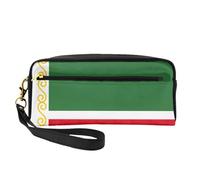 Flag of The Chechen Republic Women Travel Makeup Pouch Makeup Bag for Purse Portable Toiletry Bag Accessories Organizer