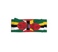 Flag of the Commonwealth of Dominica Adorable Baby Bow Headband Soft and Stretchy Infant Hair Accessory for 0-6 Months Baby Showers soft skin-friendly elastic
