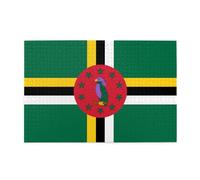 Flag of The Commonwealth of Dominica Adult Wooden Jigsaw Puzzle 1000 Pieces for The Perfect Visual Feast! 1000pcs