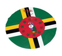 Flag of The Commonwealth of Dominica Christmas Tree Skirt 30" Fashion Holiday Accessories Suitable for Halloween and Christmas