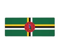 Flag of The Commonwealth of Dominica Mouse Pad 11.8x31.5 in. Non-Slip Base for RGB Keyboard, Mouse and Laptop, Suitable for Gaming and Office.
