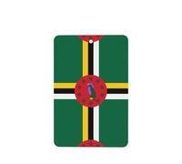 Flag Of The Commonwealth Of Dominica Pattern Car Air Fresheners 6 Pcs Rectangle Hanging Aromatherapy Tablets Scented Fresheners For Bedroom Bathroom