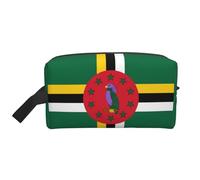 Flag of The Commonwealth of Dominica Portable Large-Capacity Double-Sided Printed Travel Toiletry Storage Bag, a Must-Have for Travel.