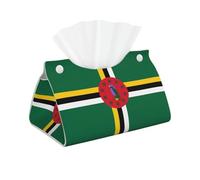 Flag of The Commonwealth of Dominica Printed Tissue Box-Suitable for Bedside Table, Dining Room, Living Room, Tissue Storage Box
