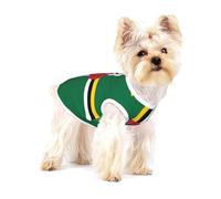 Flag of the Commonwealth of Dominica Small Pet Cotton Vest S Full Print Dog Cat Soft Breathable Elastic Apparel Daily Party Outfit