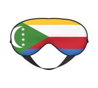 Flag of The Comoros 1 Flag of The Comoros Sleep Masks Adjustable Strap Soft Eye Mask for Women Men Travel Work Home