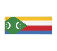 Flag of The Comoros Mouse Pad 11.8x31.5 in. Non-Slip Base for RGB Keyboard, Mouse and Laptop, Suitable for Gaming and Office.