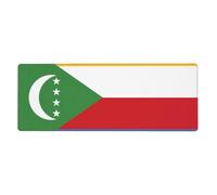 Flag of The Comoros Mouse Pad 11.8x31.5 in. Non-Slip Base for RGB Keyboard, Mouse and Laptop, Suitable for Gaming and Office.