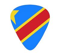 Flag of the Congo 12 Pack Guitar Picks Plectrums,4 pieces in each of 3 sizes, Suitable for a wide range of stringed instruments