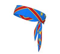 Flag of the Congo Adjustable Sports Headband Non Slip Durable Stylish and Stable Suitable for Tennis Football and Running