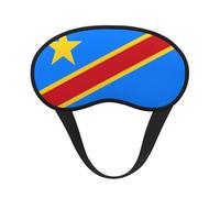 Flag of The Congo Blackout Sleep Mask with Elastic Band Design Fits All Head Shapes Ideal for Travel Office and Shift Work