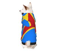 Flag of The Congo Dog Hoodie - Soft & Breathable Pet Clothes for Small to Large Dogs, Stylish and Comfortable Dog Clothes