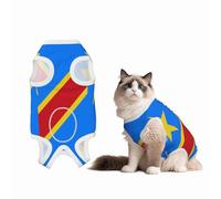 Flag of The Congo Recovery Suit for Dogs Cats After Surgery,Pet Recovery Shirt, Dog Onesies Pet Surgery Recovery Suit
