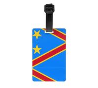 Flag of The Congo Travel Luggage Tags, Removable Children's School Bags, briefcases, Sports Bag Tags, Golf Bag Privacy Labels