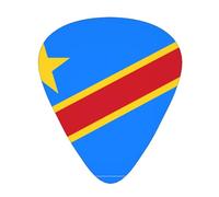 Flag of the Congo Wear-resistant guitar picks for guitar, bass, electric guitar, ukulele, thin, medium, heavy, 12-piece guitar picks