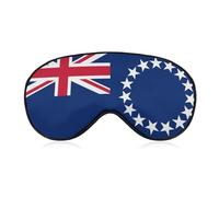 Flag of The Cook Islands Blackout Sleep Mask for Side Sleeper Soft Covers for Travel Essentials Nap