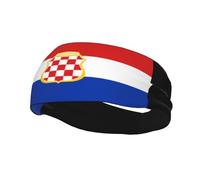 Flag of The Croatian Republic of Herzeg-Bosnia Headbands Men Women Non Slip Wicking Sports Sweatband for Gym Basketball Yoga Hairbands