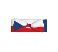 Flag of the Czech Republic Adorable Baby Bow Headband Soft and Stretchy Infant Hair Accessory for 0-6 Months Baby Showers soft skin-friendly elastic