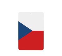 Flag Of The Czech Republic Car Air Fresheners Cards - Set Of 4 Pieces,For Cars & Home, Long-Lasting Lavender Fragrance