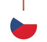 Flag of the Czech Republic Christmas Married Ornament, Modern Acrylic Alternative to Versatile Christmas Ornaments