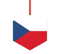 Flag of the Czech Republic Christmas Married Ornament, Modern Acrylic Alternative to Versatile Christmas Ornaments