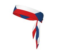Flag of The Czech Republic Double-Sided Sports Headband, Unisex Headband for Playing Ball, Fitness and Outdoor Activities
